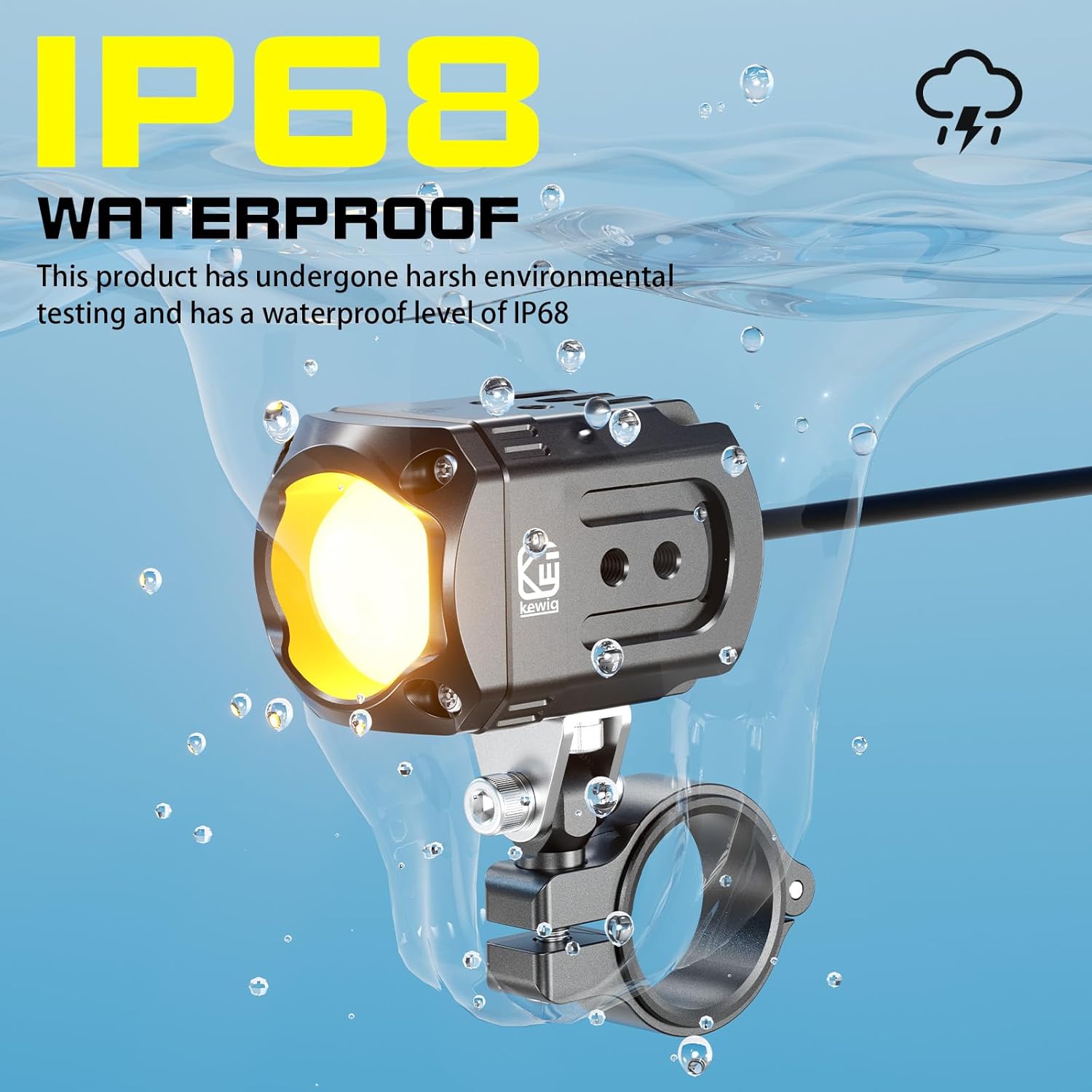 Auxiliary LED Light Kit Driving Spotlight Waterproof 60W -D08
