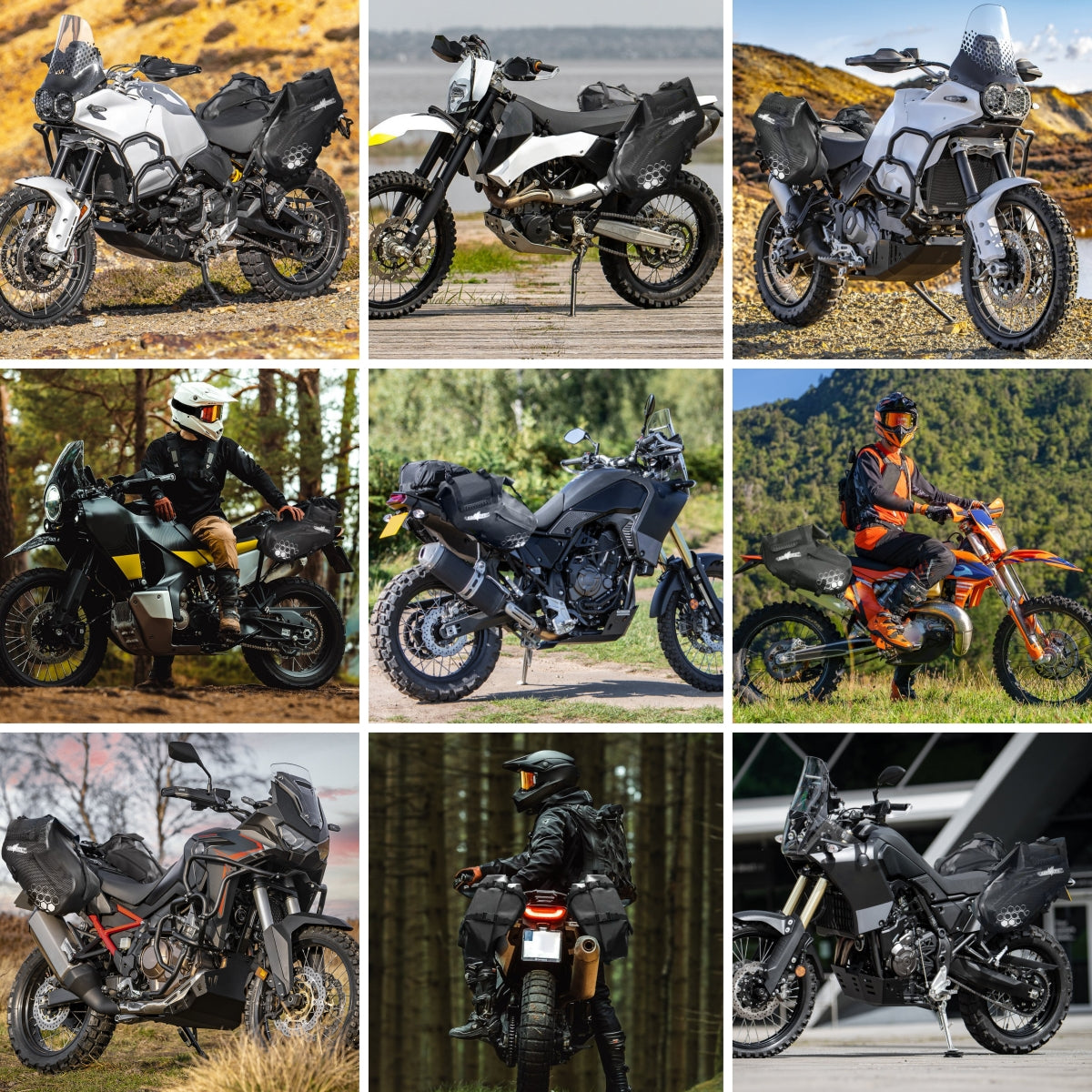 28L Waterproof Travel Luggage Saddle Bag Motorcycle Side Bag Universal-B02