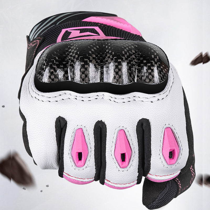 Breathable and drop-resistant carbon fiber full-finger gloves-G17