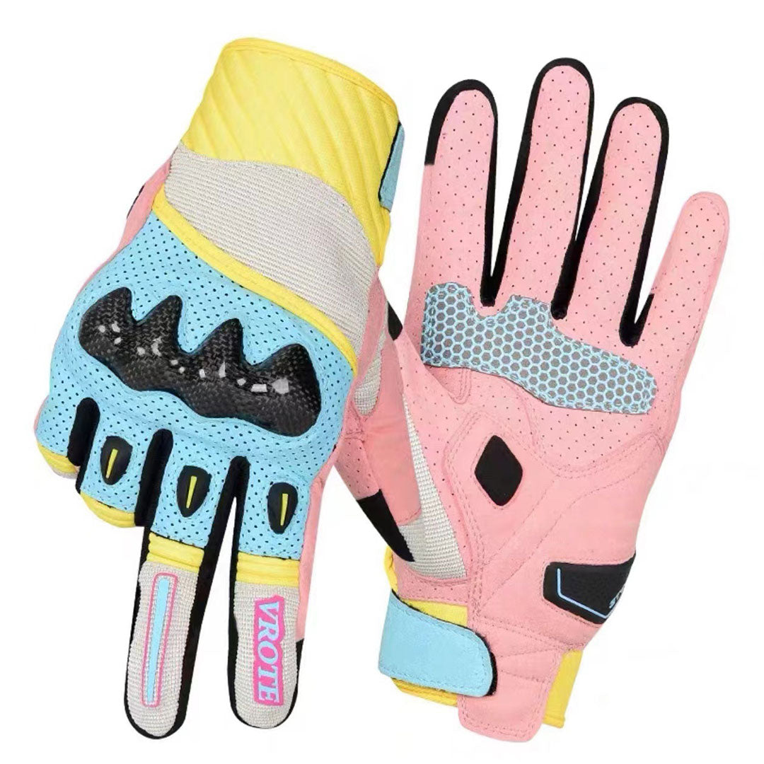 Carbon fiber breathable touchscreen motorcycle gloves-G88