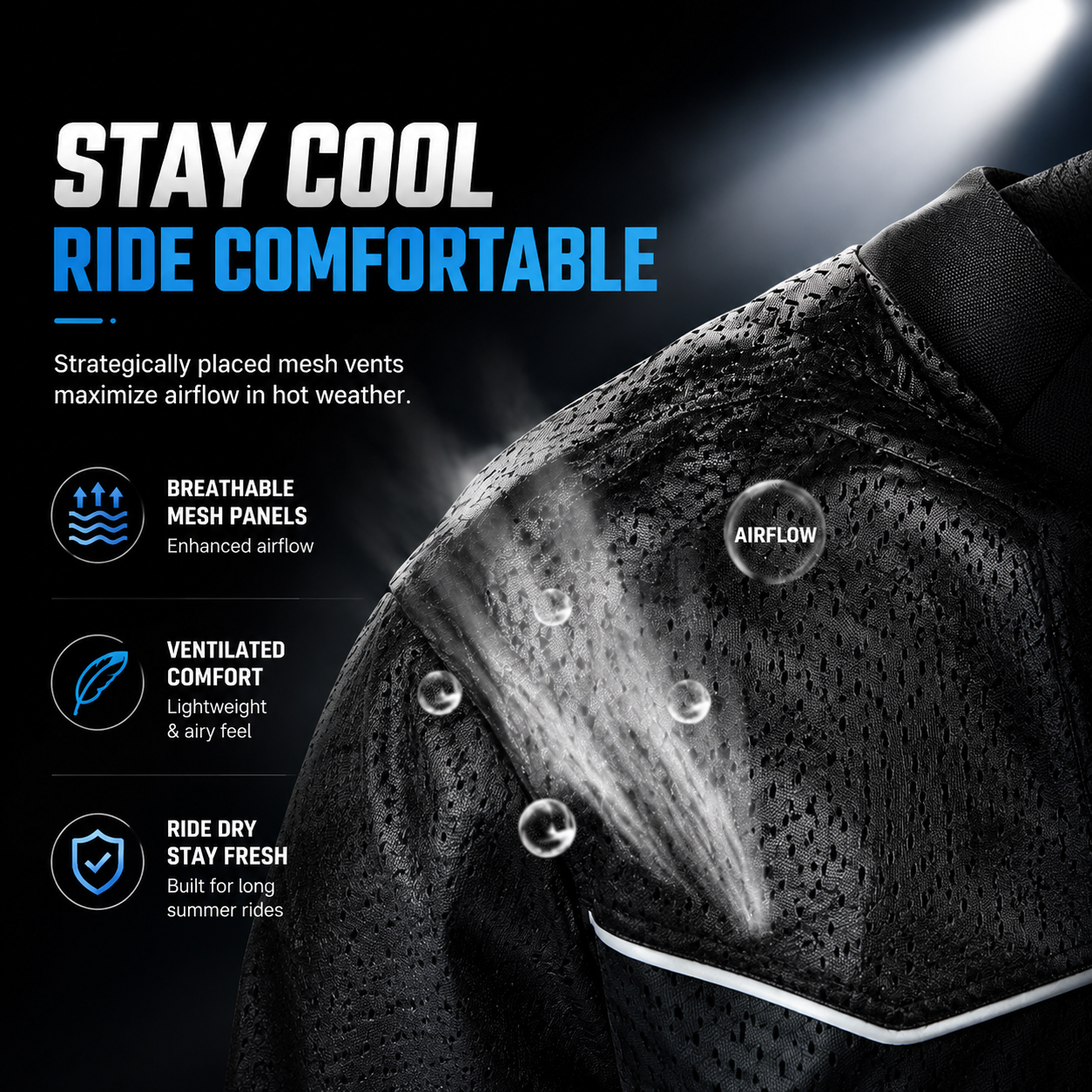 Motorcycle riding suit with reflective mesh(CE Grade)-J80