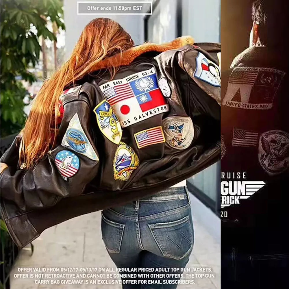 G1 flying cowhide jacket genuine leather casual jacket-A2