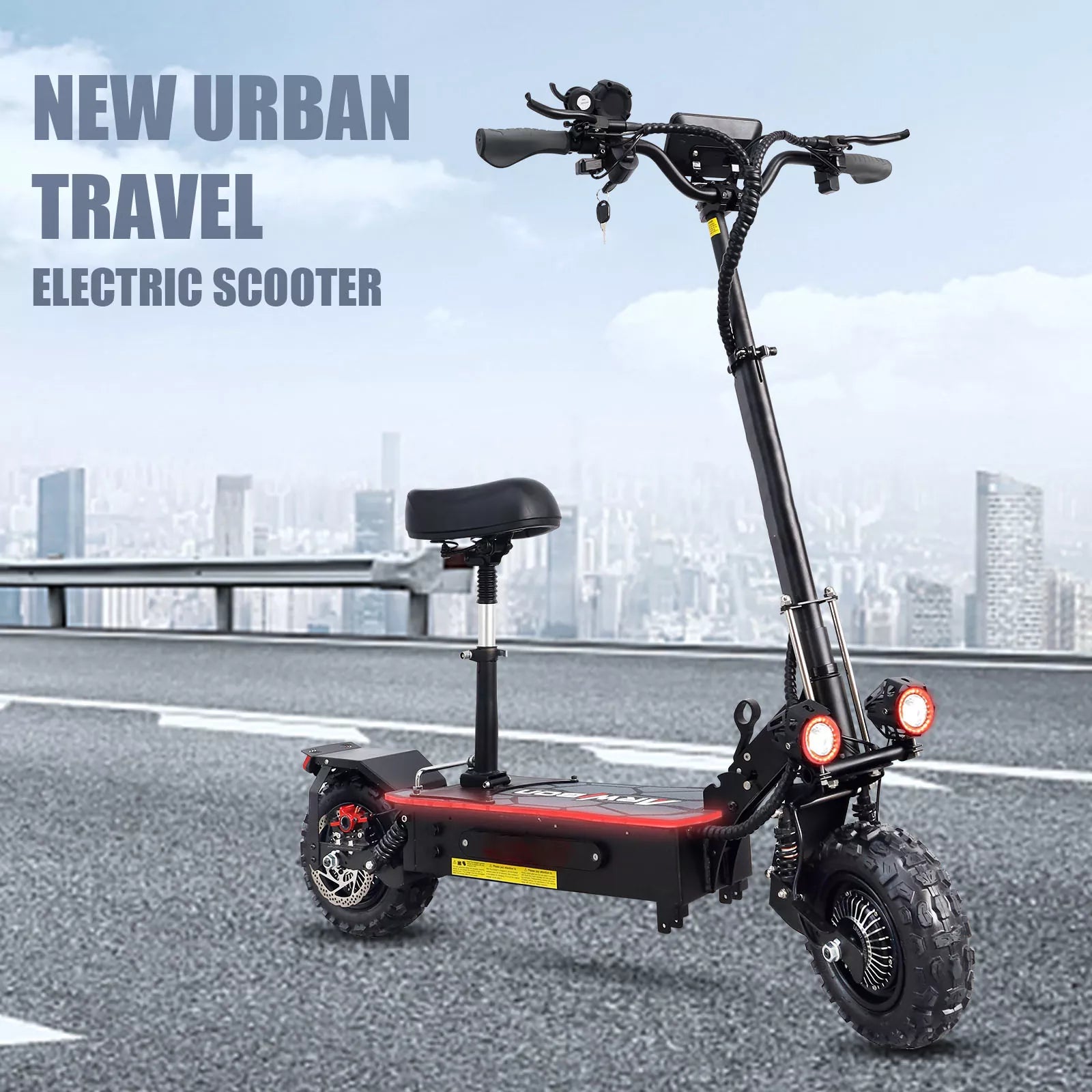 600W Dual Motor Off-Road Electric Scooter 27-Q06