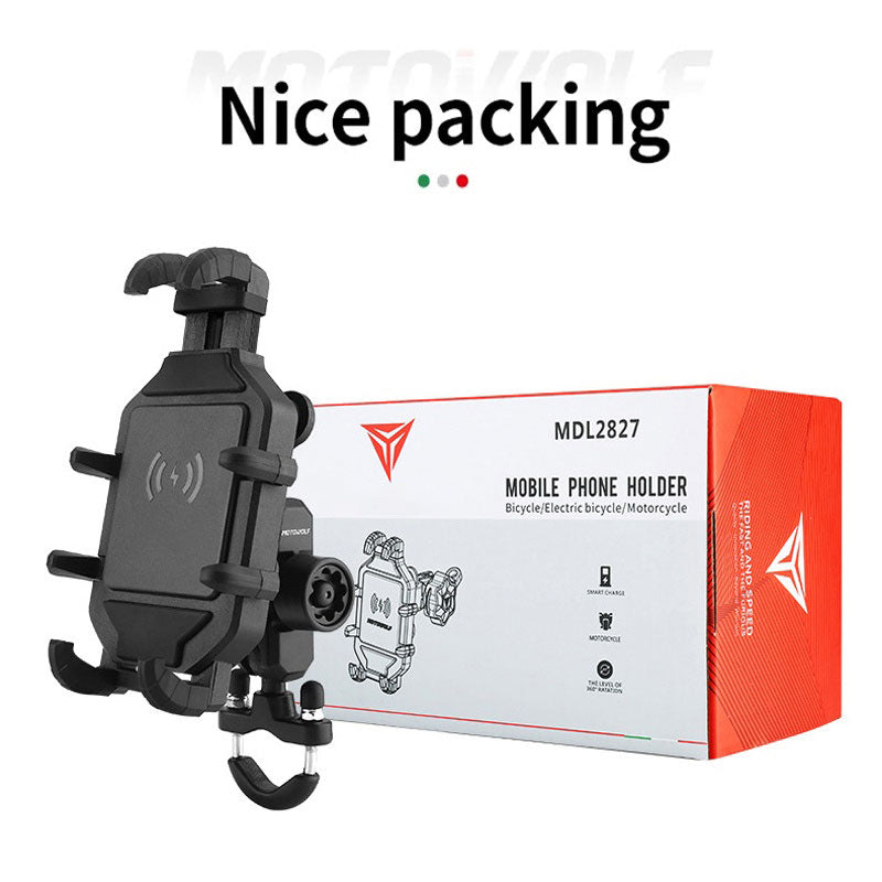 Motorcycle Wireless Charging Phone Holder Handlebar Mounting Accessory - M46