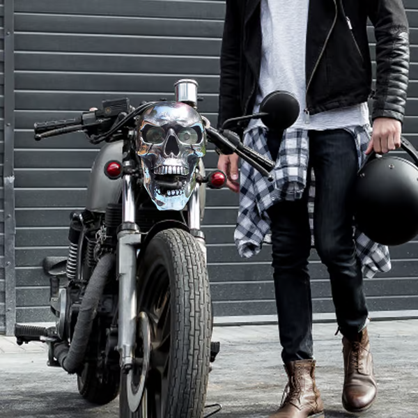 Skull Motorcycle Headlight-D15