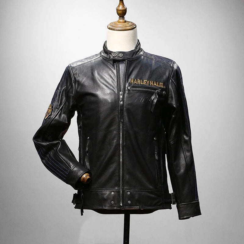Harley 115th Anniversary Genuine Leather Jacket-A16