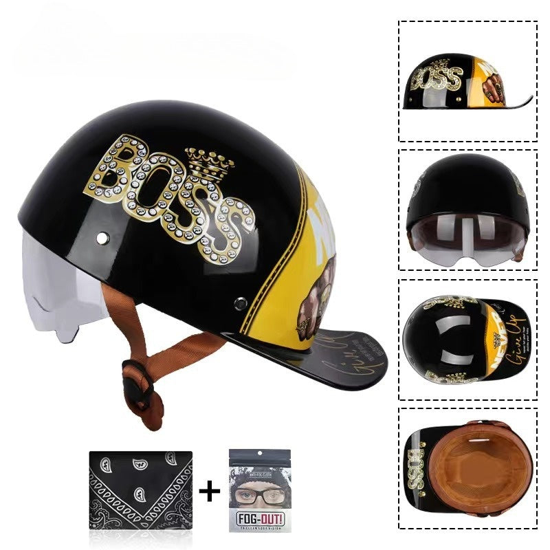 Baseball Motorcycle Helmet DOT Certification - I07