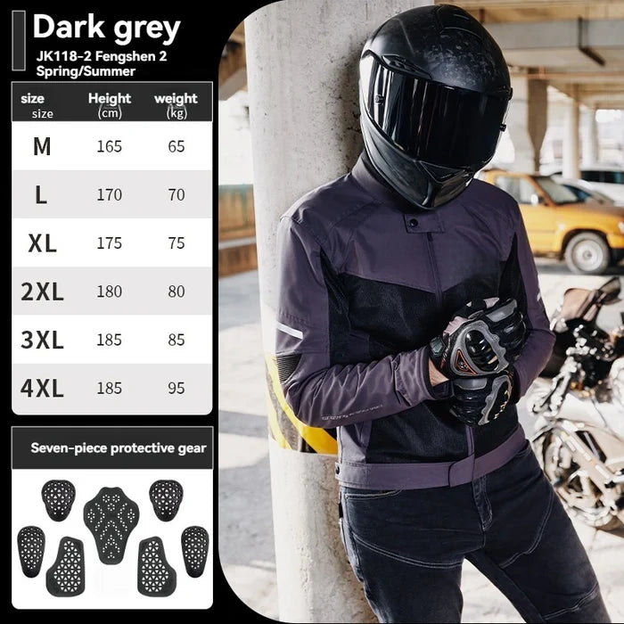 Summer mesh breathable off-road motorcycle riding jacket-JW118