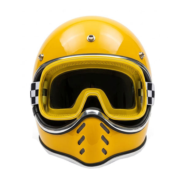 Open-style retro full-face motorcycle helmet-I137