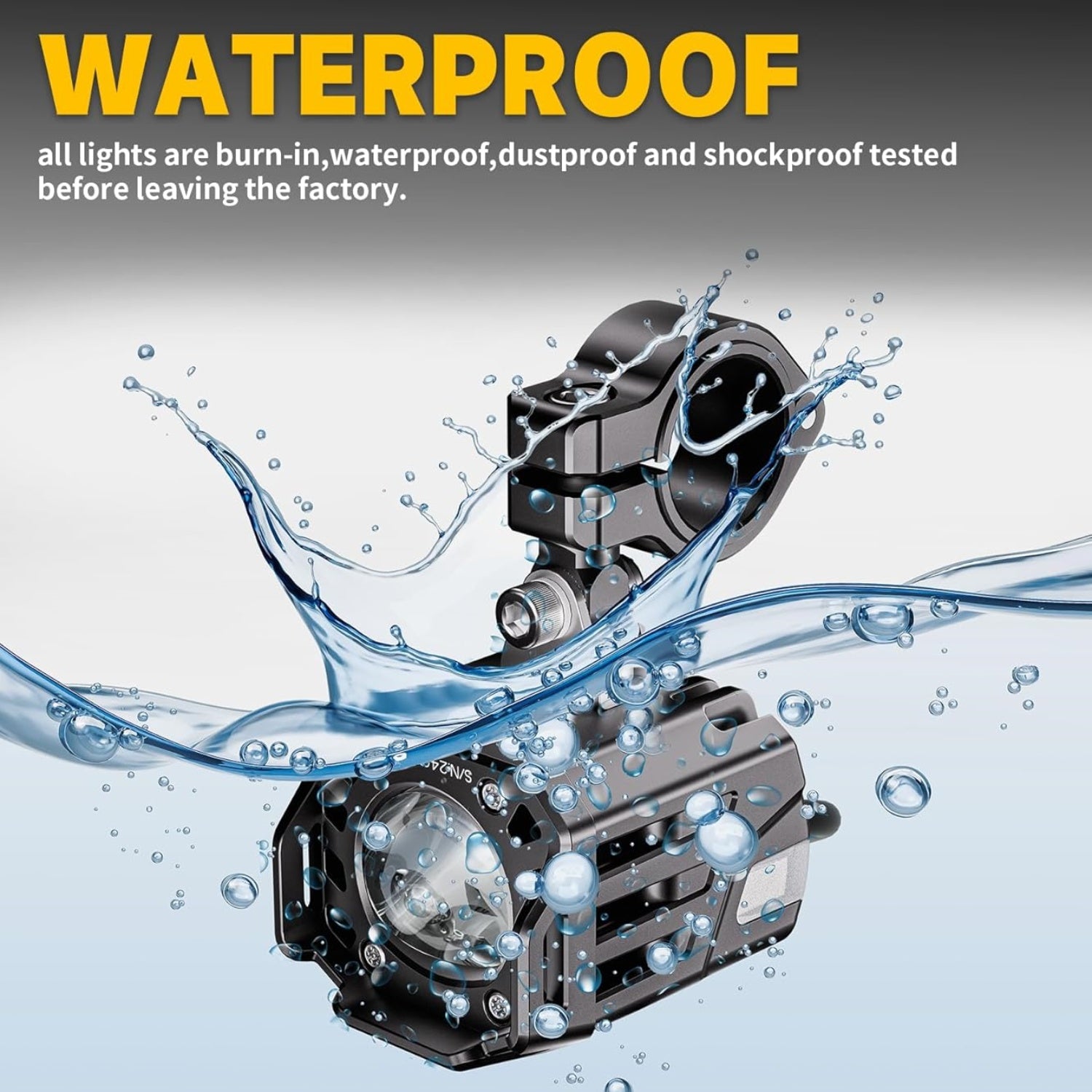 60W White Amber LED Spotlight Auxiliary Light Kit-D17