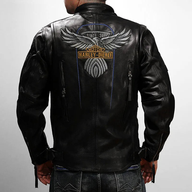 Harley 115th Anniversary Genuine Leather Jacket-A16