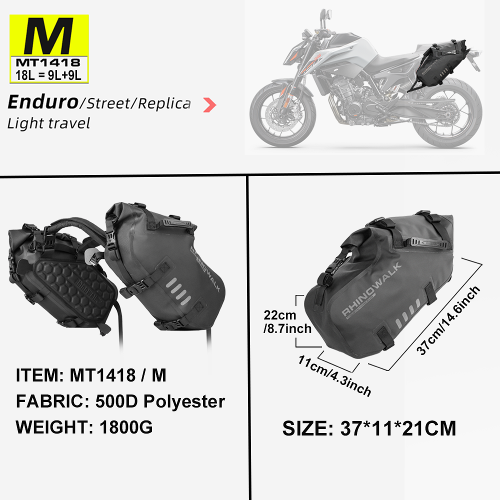 Motorcycle bag 100% waterproof 18L/28L/48L large capacity -B01