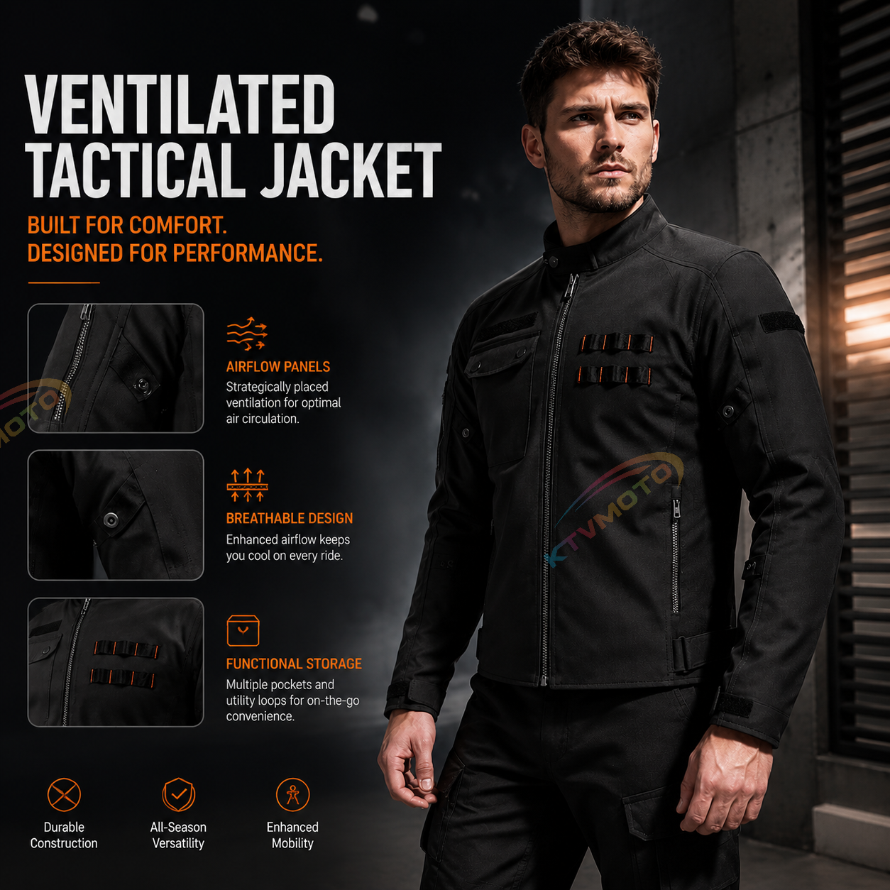 CE Windproof and waterproof motorcycle riding gear-J87
