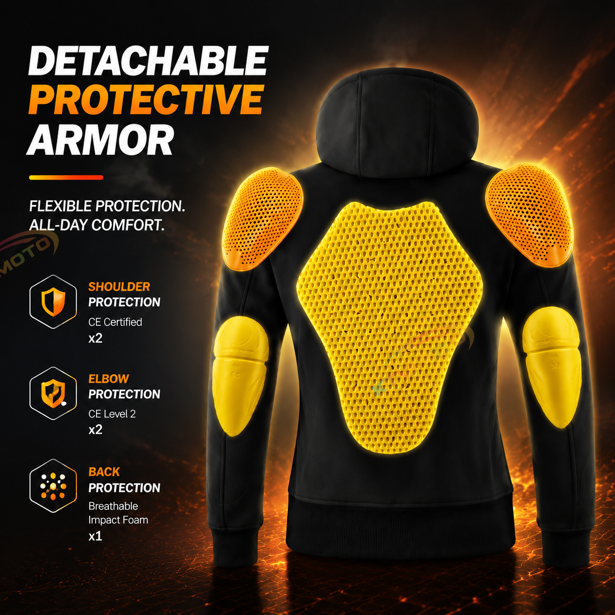 Women's Winter Motorcycle Riding Gear (Warm & Impact-Resistant)-J94