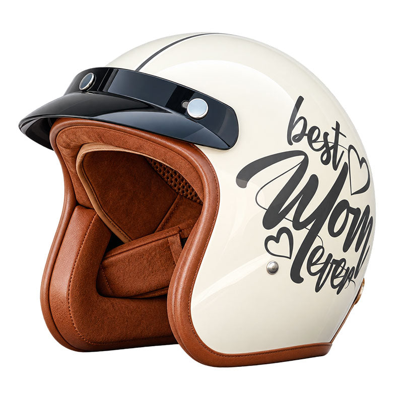 KTVMOTO Retro rally motorcycle helmet-I24