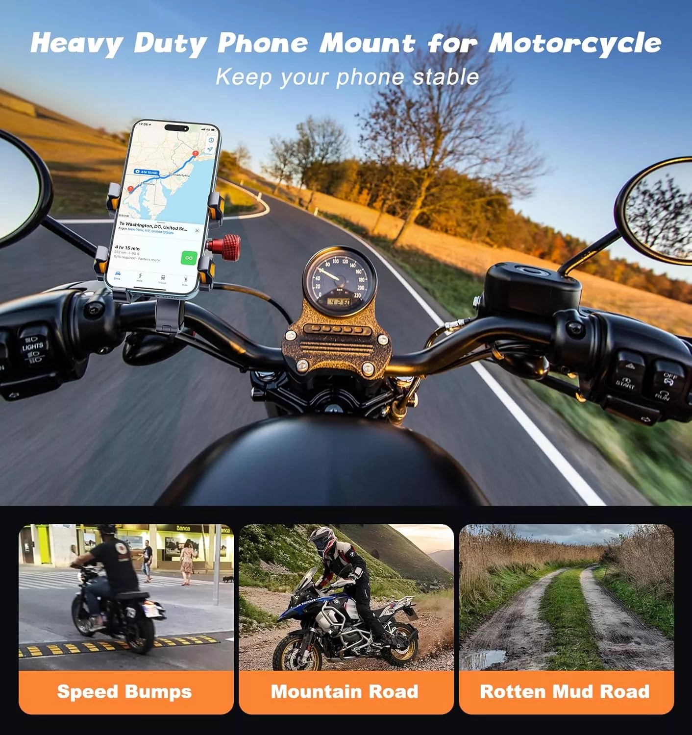 2025 Aluminum Alloy Shockproof Phone Holder-M32