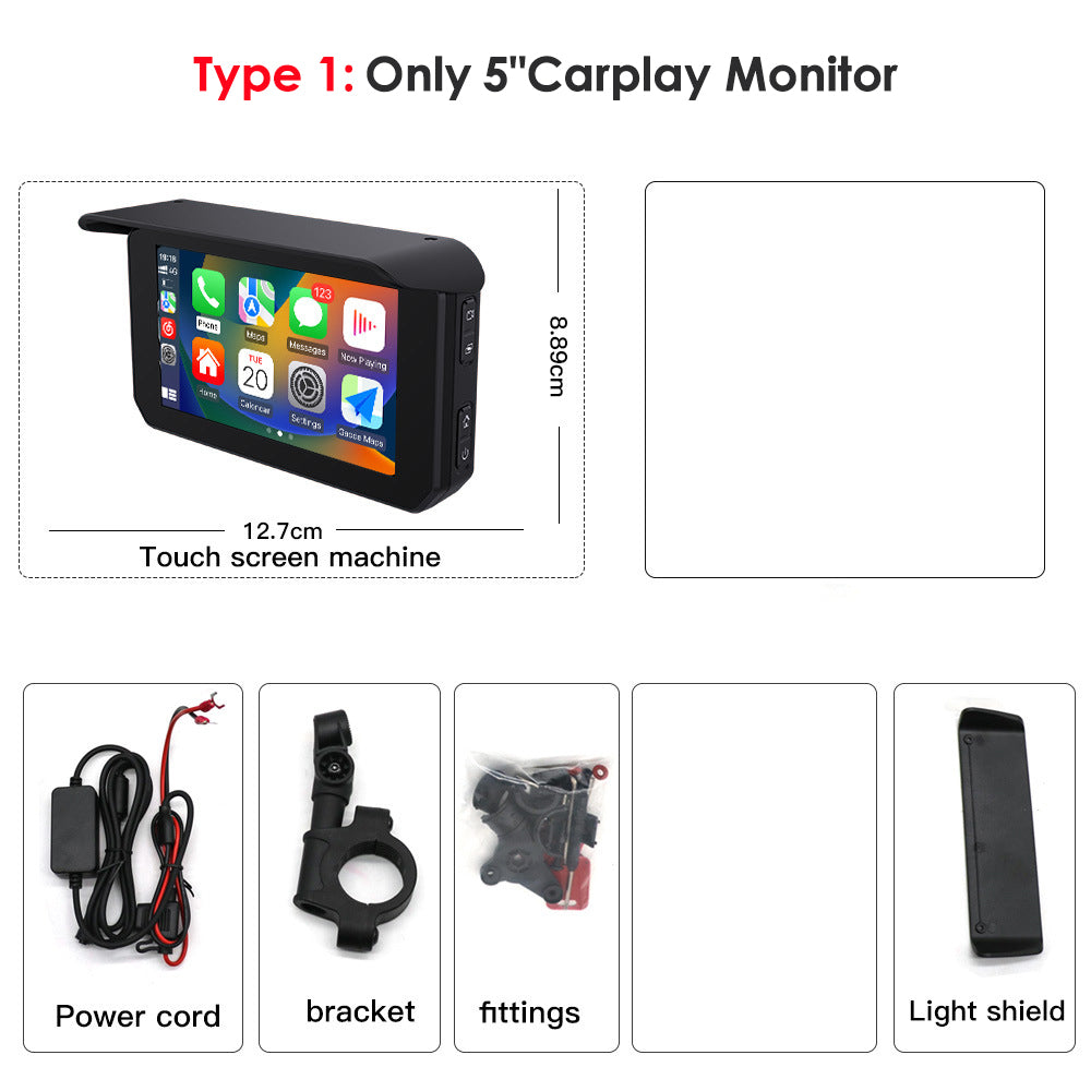 5 Inch Motorcycle DVRTPMS Navigation Wireless -P05
