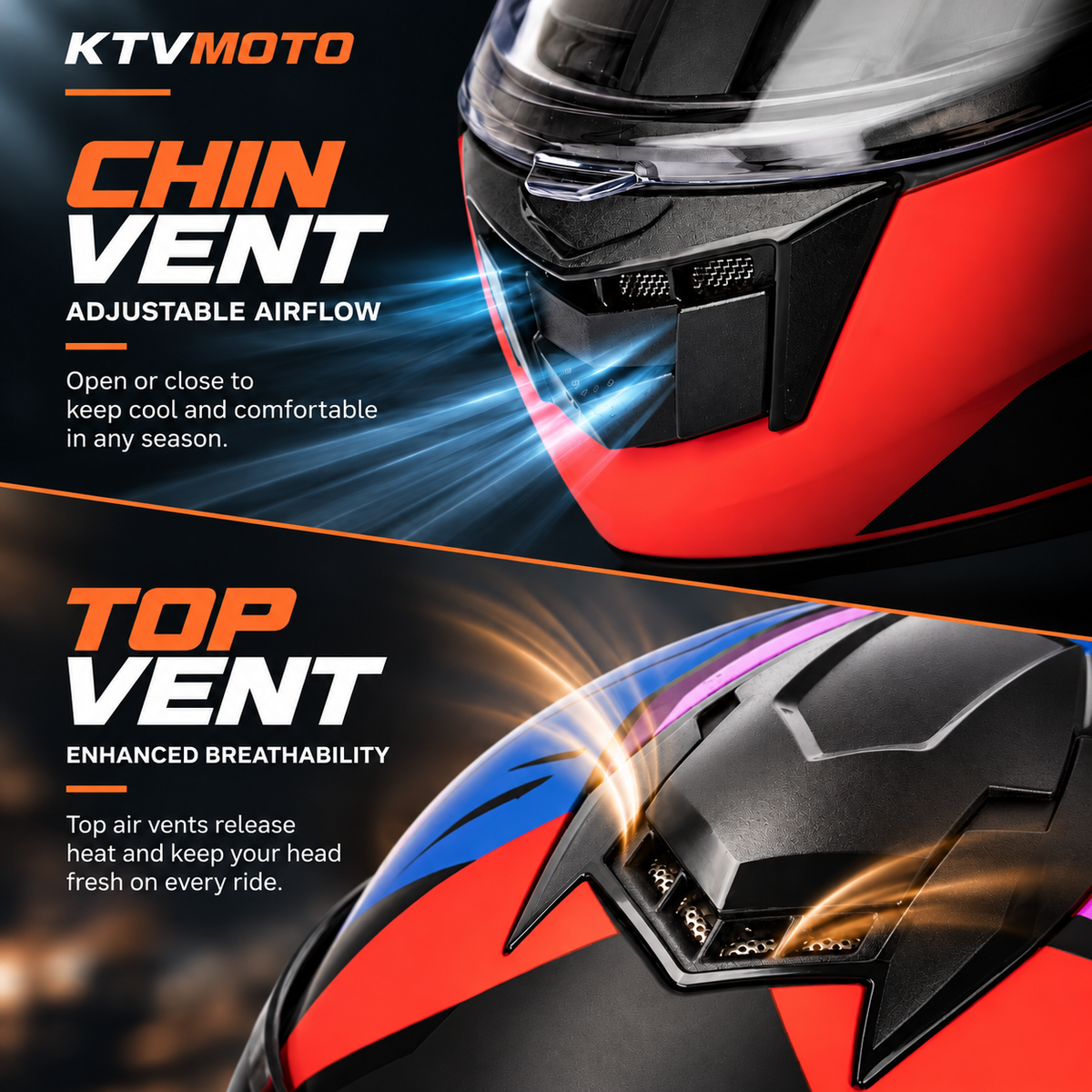 Big-Size Racing-Grade Modular Flip-Up Motorcycle Helmet with Dual-Visor Design - I290