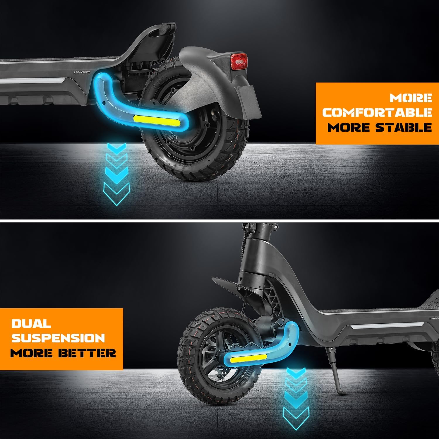 1600W Dual Motor Electric Scooter 48V-F5