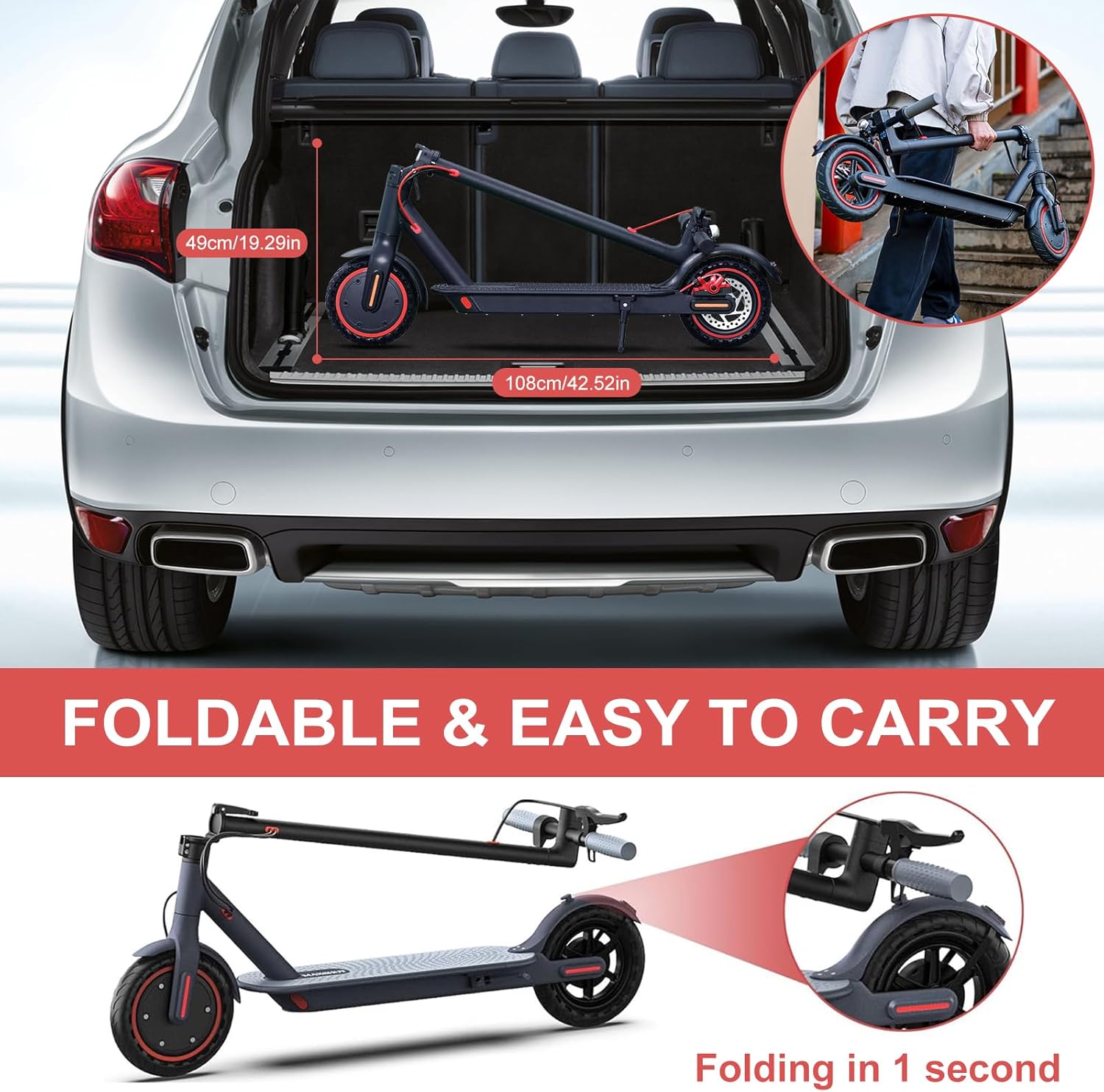 350W Motor Foldable E Scooter - HS-04 Pro