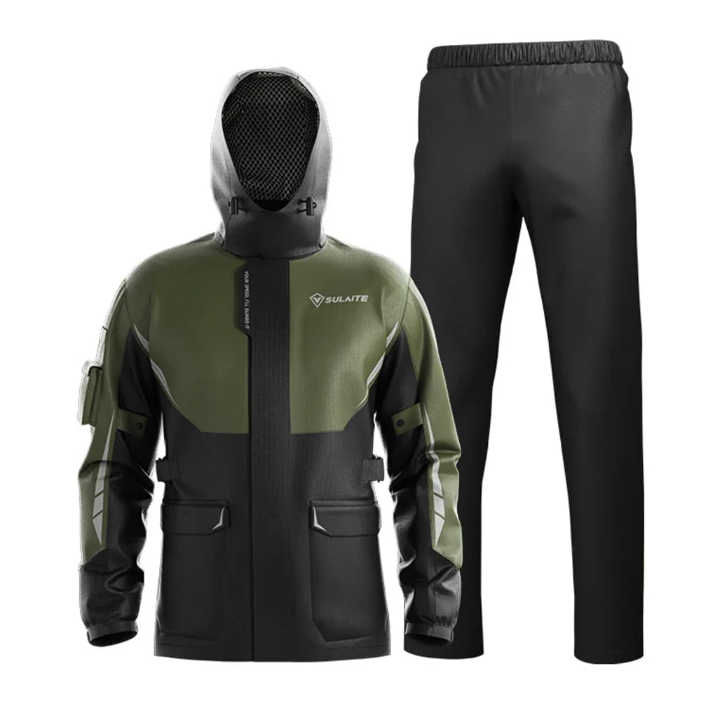 Motorcycle outdoor riding breathable rainproof split suit-C07
