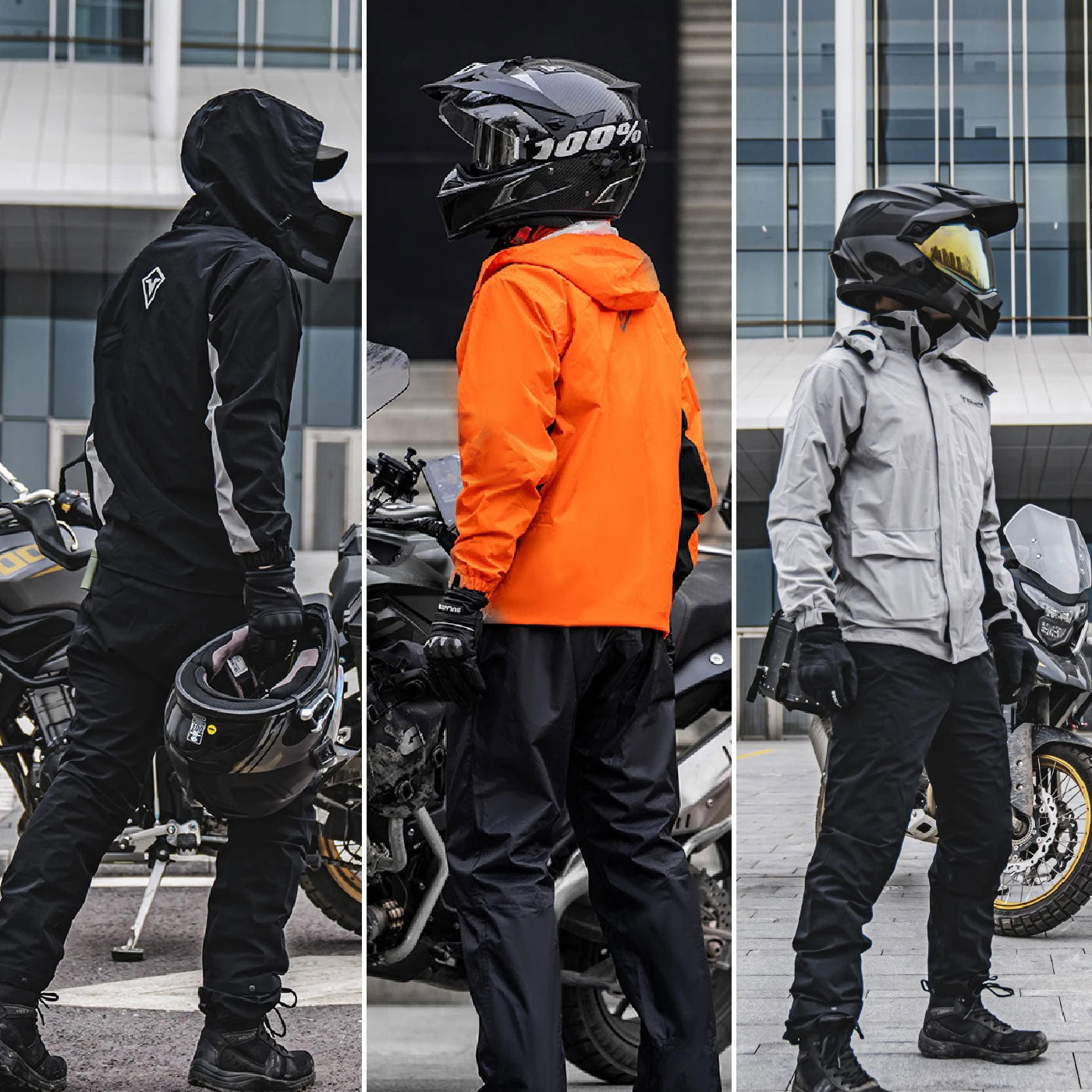Motorcycle outdoor ultra-thin waterproof raincoat jacket-C08