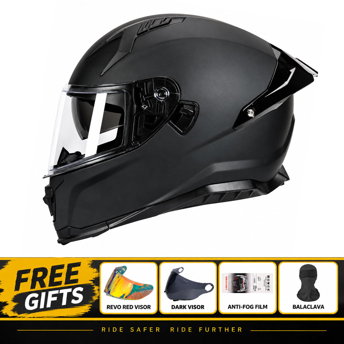 DOT-Certified Trendy Full-Face Motorcycle Helmets for Couples-I301