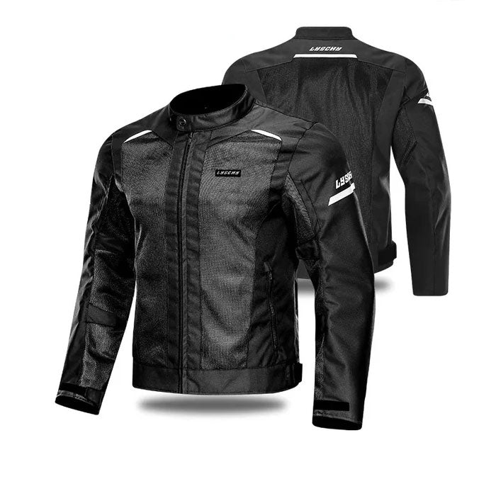 Breathable Mesh Reflective Anti-Shock Motorcycle Jacket-J21