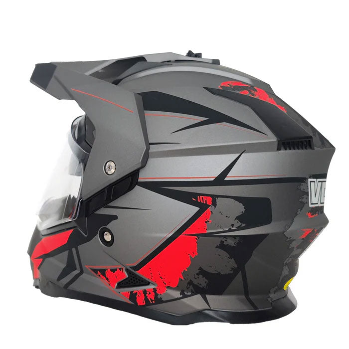 Full Face Motocross Helmet with Wind Visor and Sunshield - I04