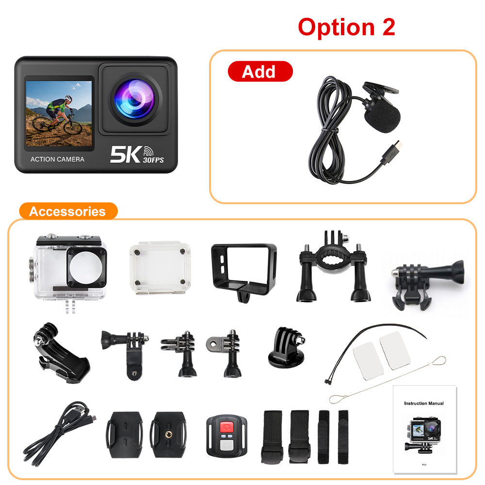 2.0 Inch Touch Screen Wi-Fi 170° Wide Angle 30M Waterproof Video Recording Action Camera-A01