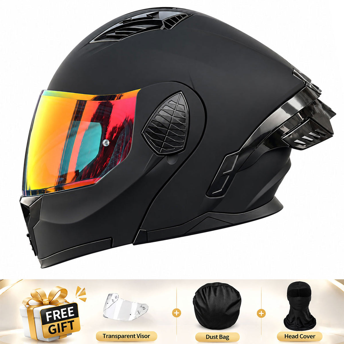 Full-face/Modular Motorcycle Helmet for Cruiser Riding-I306
