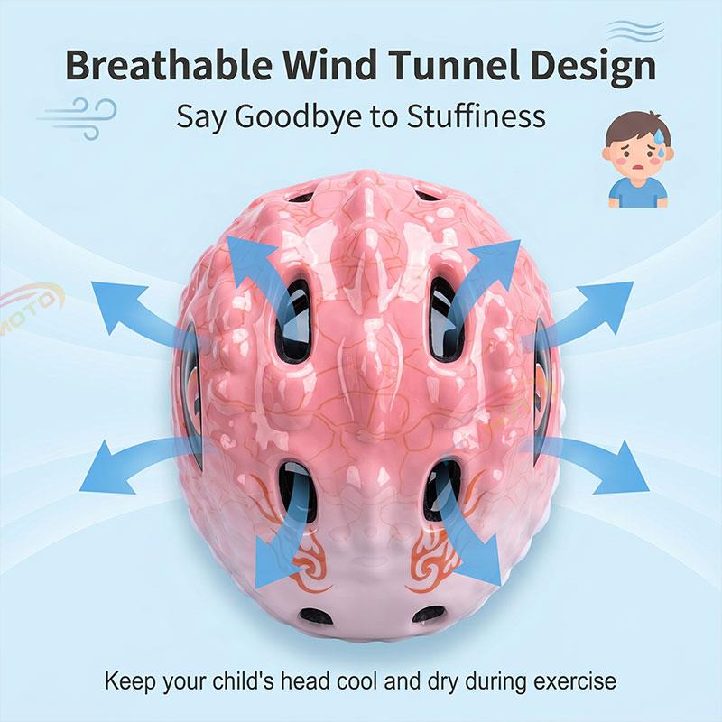 Children's Dinosaur Helmet and Protective Gear Set-I43