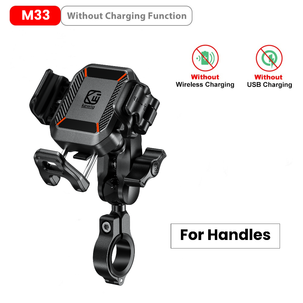 Shock Absorption 15W Wireless Fast Charger Waterproof Motorcycle Phone Holder - M43