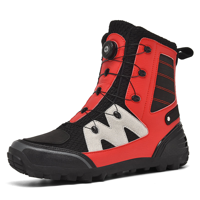 Rotating buckle anti-skid motorcycle riding shoes-K06