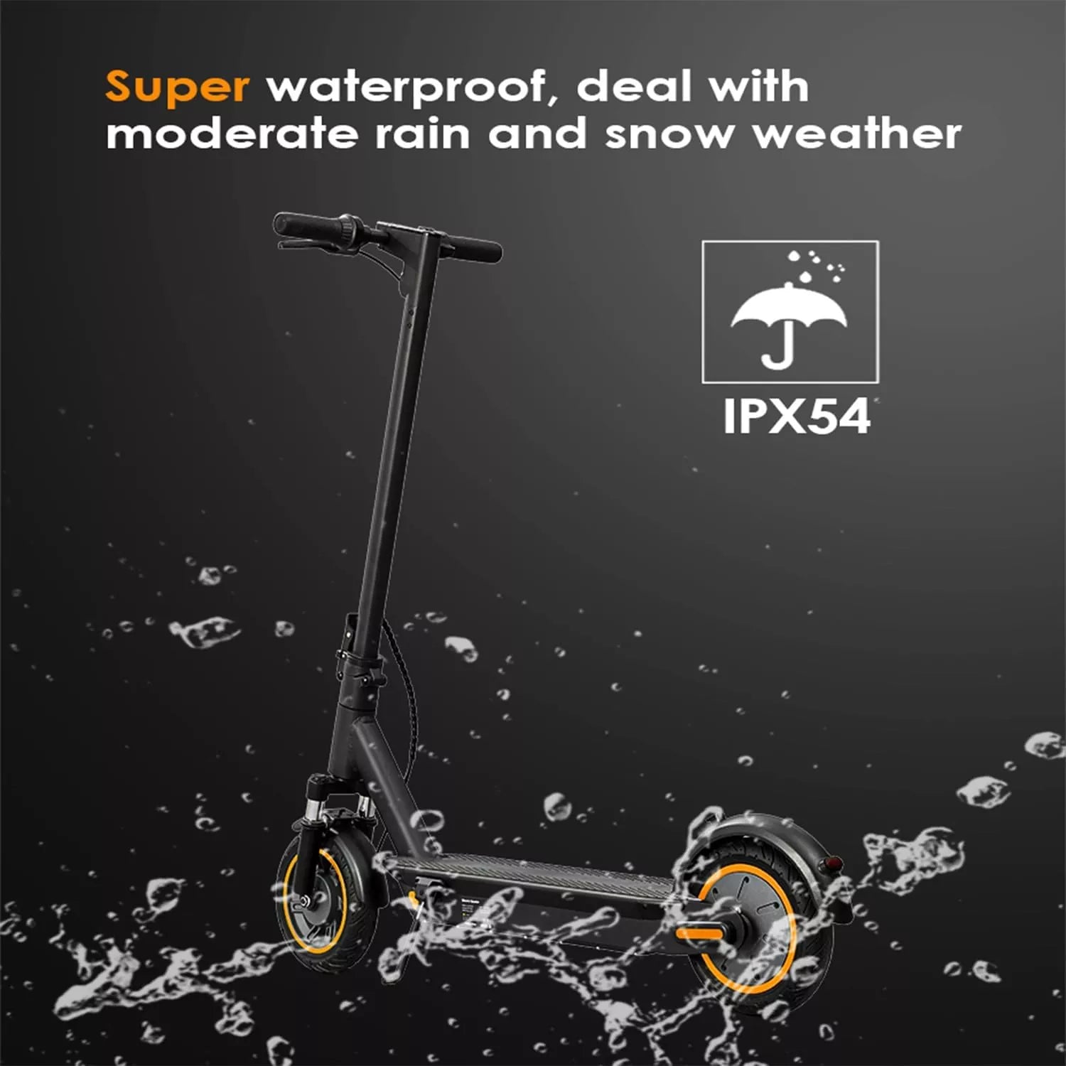 500W foldable electric scooter, top speed 21.7 mph, range 31 miles-G30