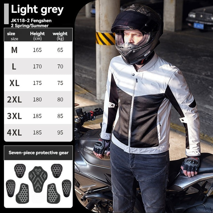 Summer mesh breathable off-road motorcycle riding jacket-JW118