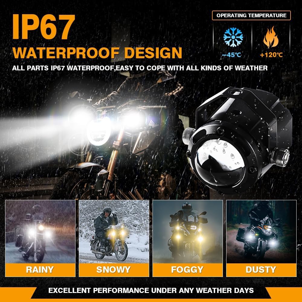Sensor function spotlight Waterproof wiring harness Auxiliary light kit Driving light-D14