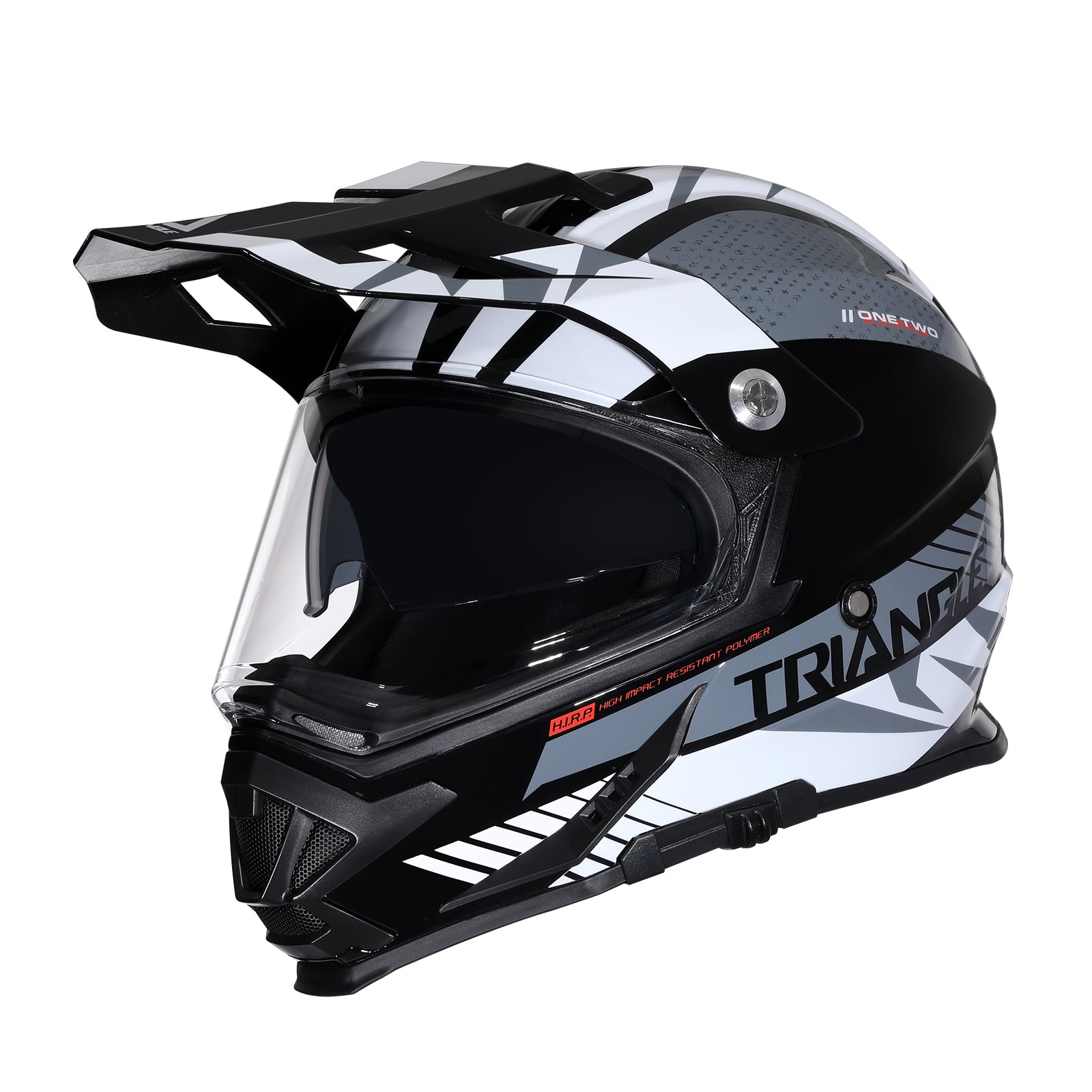 Full Face Motorcycle Helmet with Double Lenses Quick Clip Off-Road Motorcycle Helmet - I03