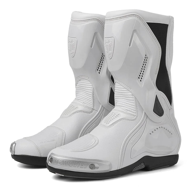 Anti-collision road breathable motorcycle riding boots-K08