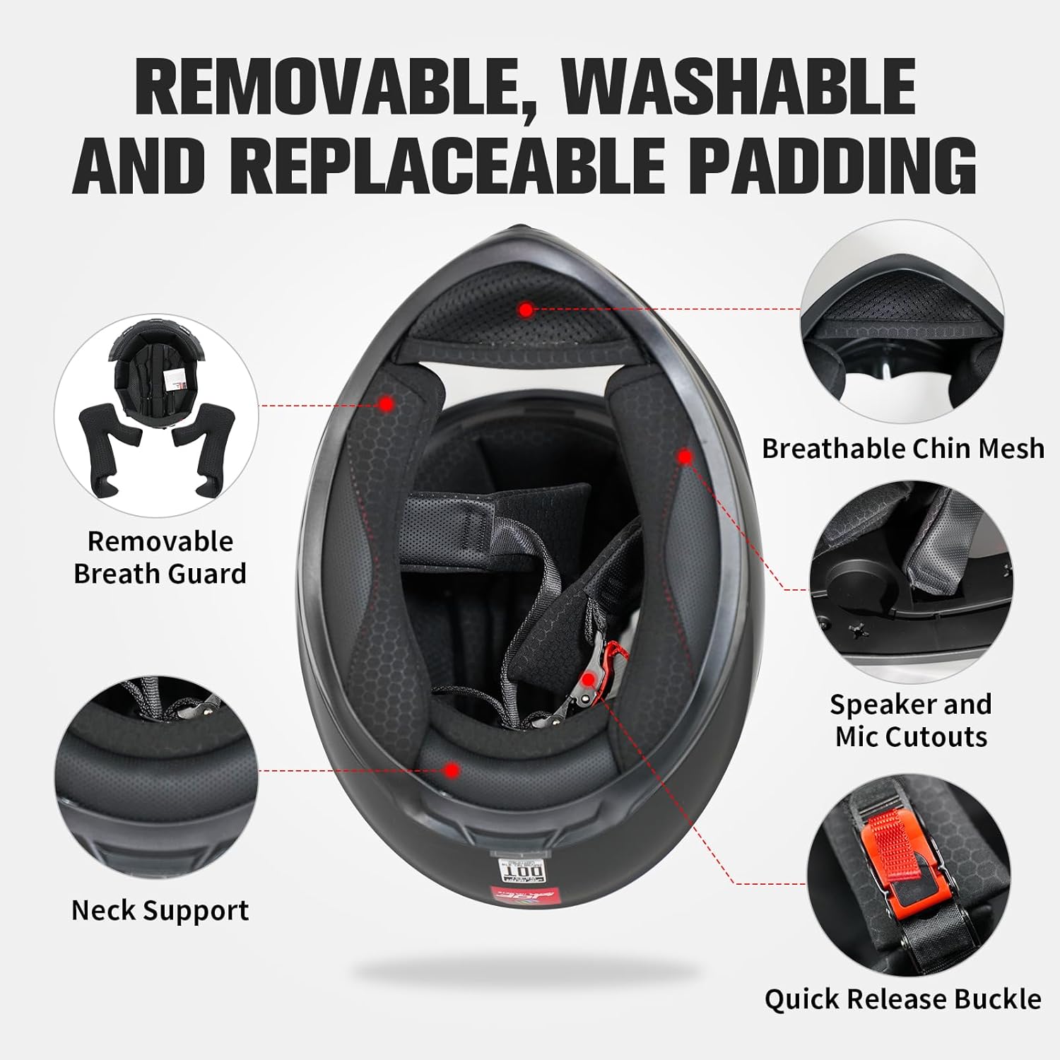 Full Face Motorcycle Helmet WS-607