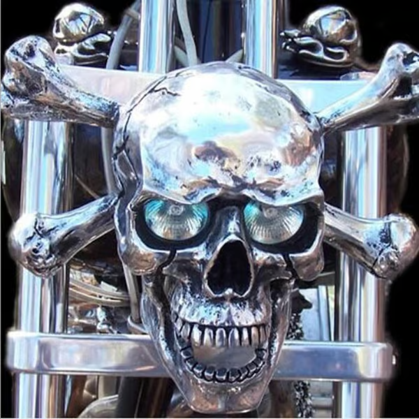 Skull Motorcycle Headlight-D15