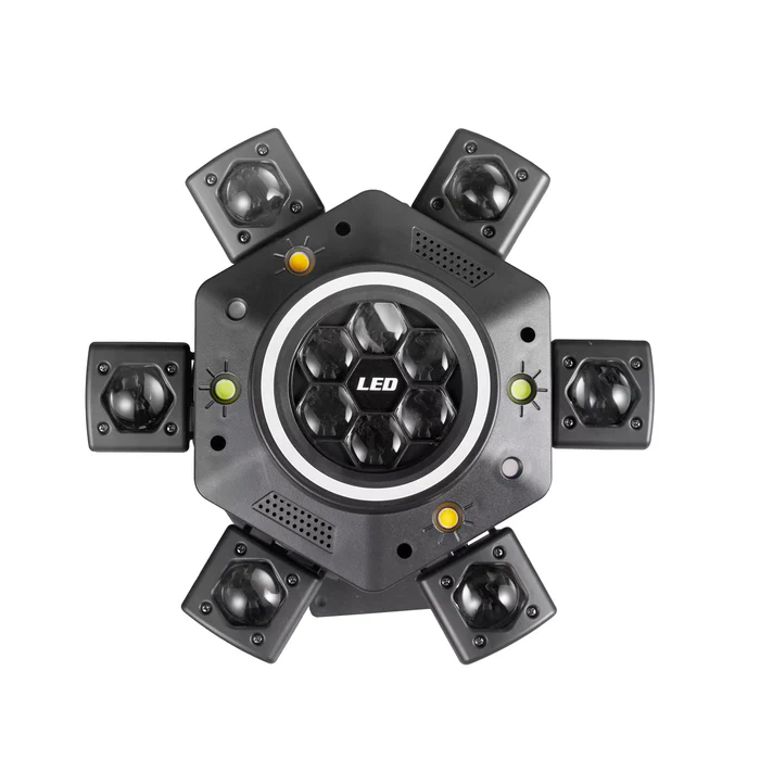 Six-arm beam pattern laser light-E11