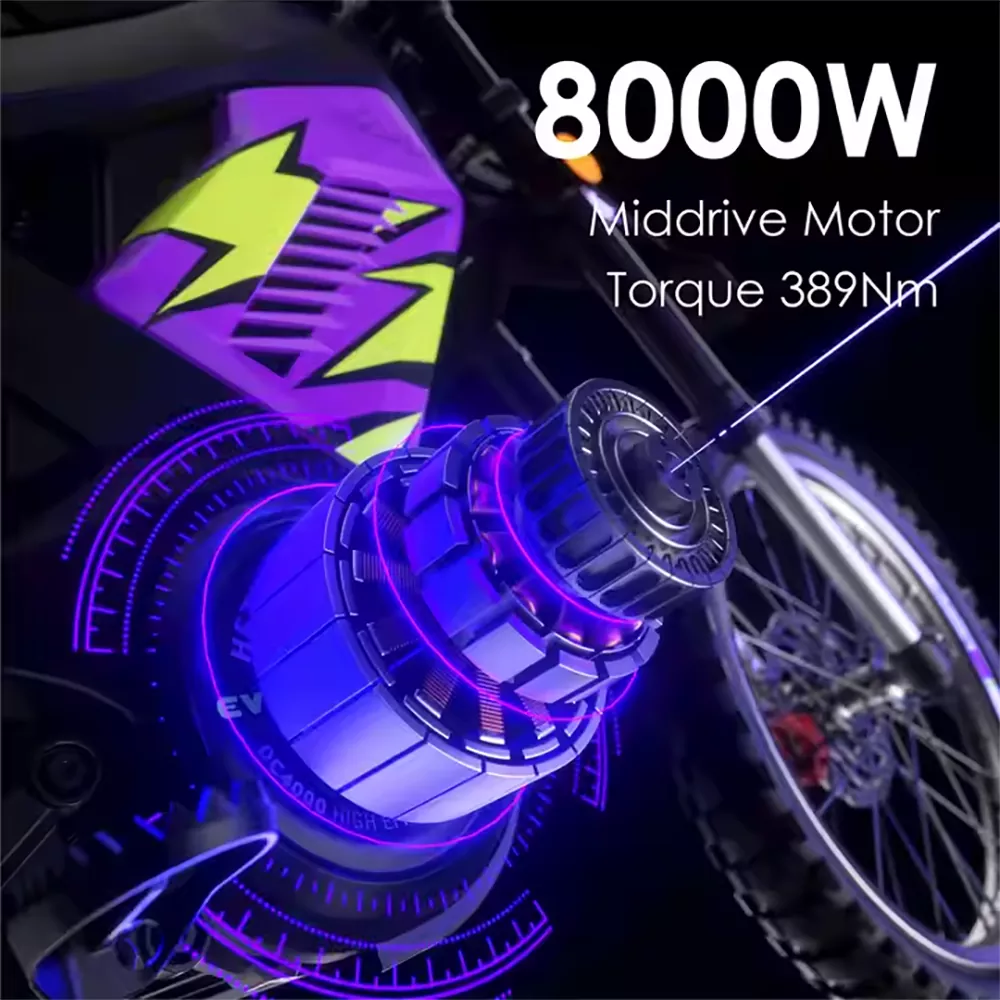 8000W Electric Off-Road Vehicle 35Ah LG 50Mph 75 Miles 389Nm Speed 90-100km/h-A2