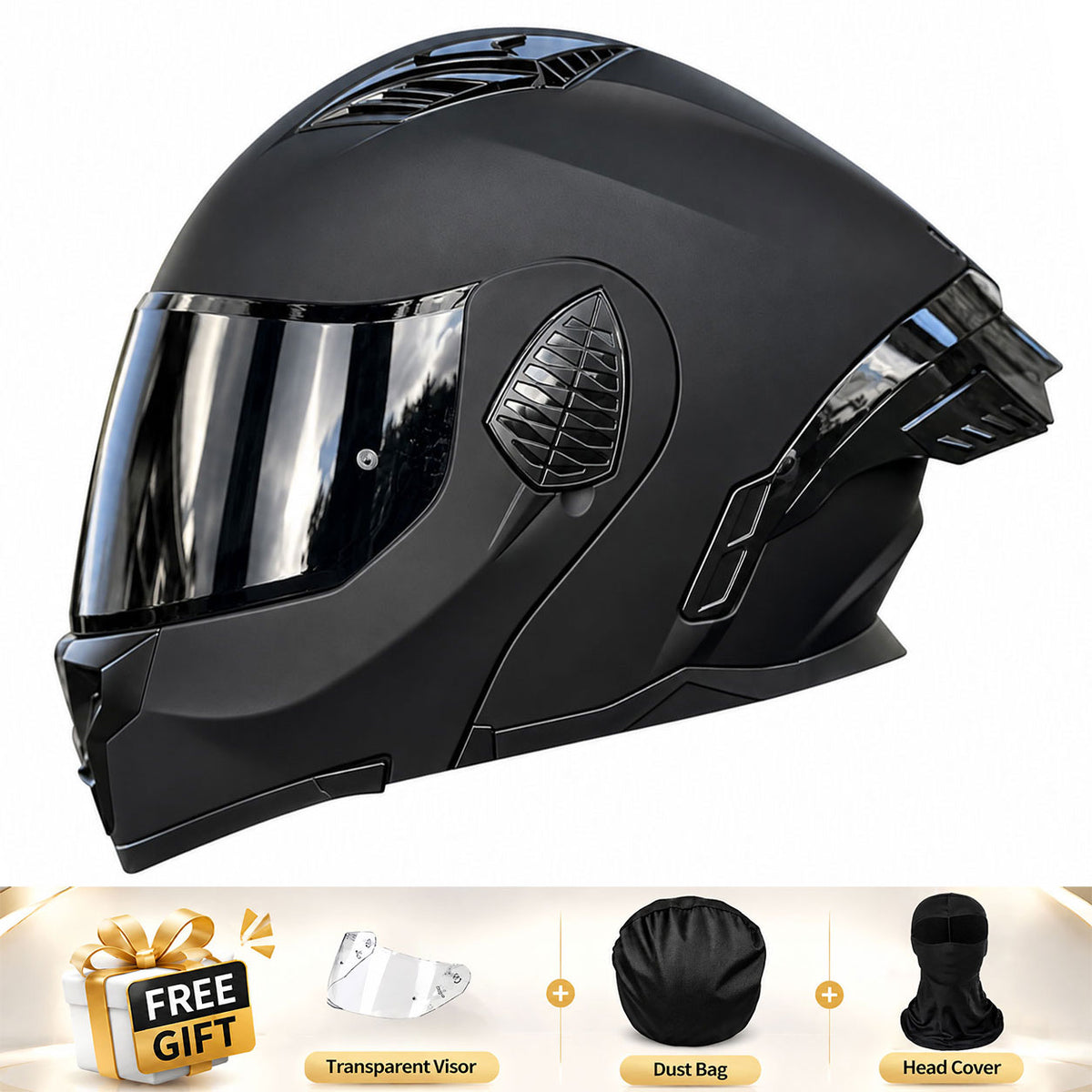 Full-face/Modular Motorcycle Helmet for Cruiser Riding-I306