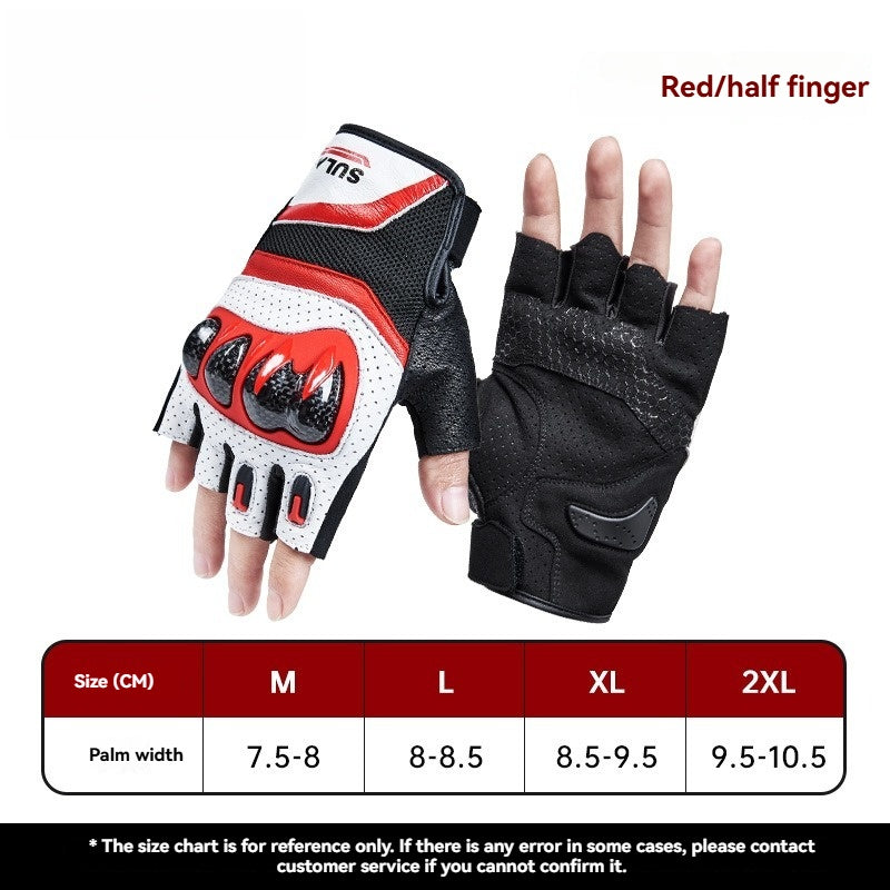 3K Carbon Fiber Shock-Resistant Two-Finger Touchscreen Cycling Gloves - G25