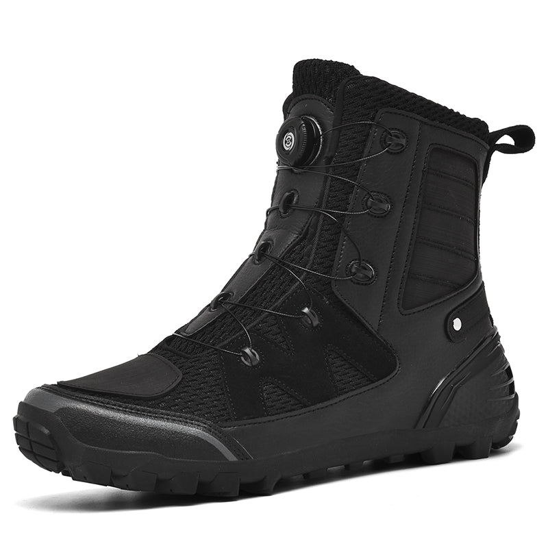 Rotating buckle anti-skid motorcycle riding shoes-K06