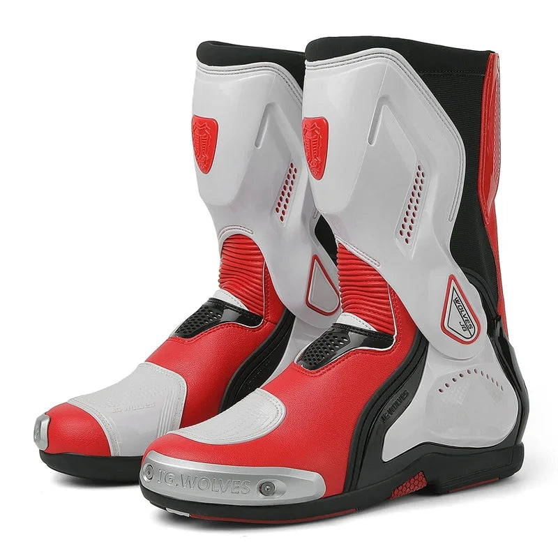 Anti-collision road breathable motorcycle riding boots-K08