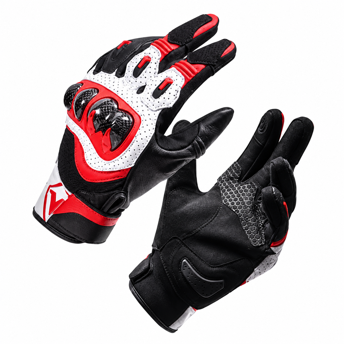 3K Carbon Fiber Shock-Resistant Two-Finger Touchscreen Cycling Gloves - G25