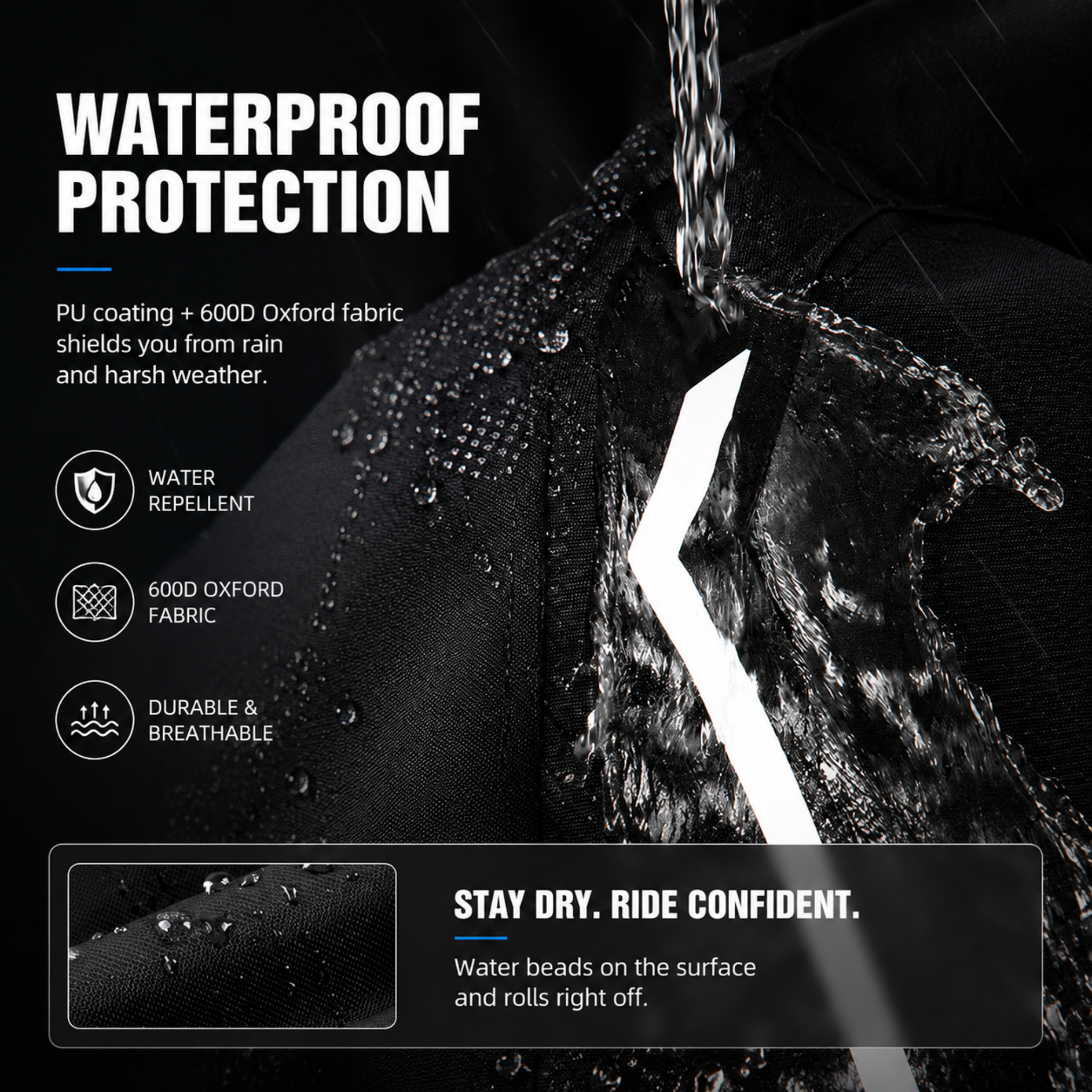 The lining of the motorcycle riding suit is removable-J73