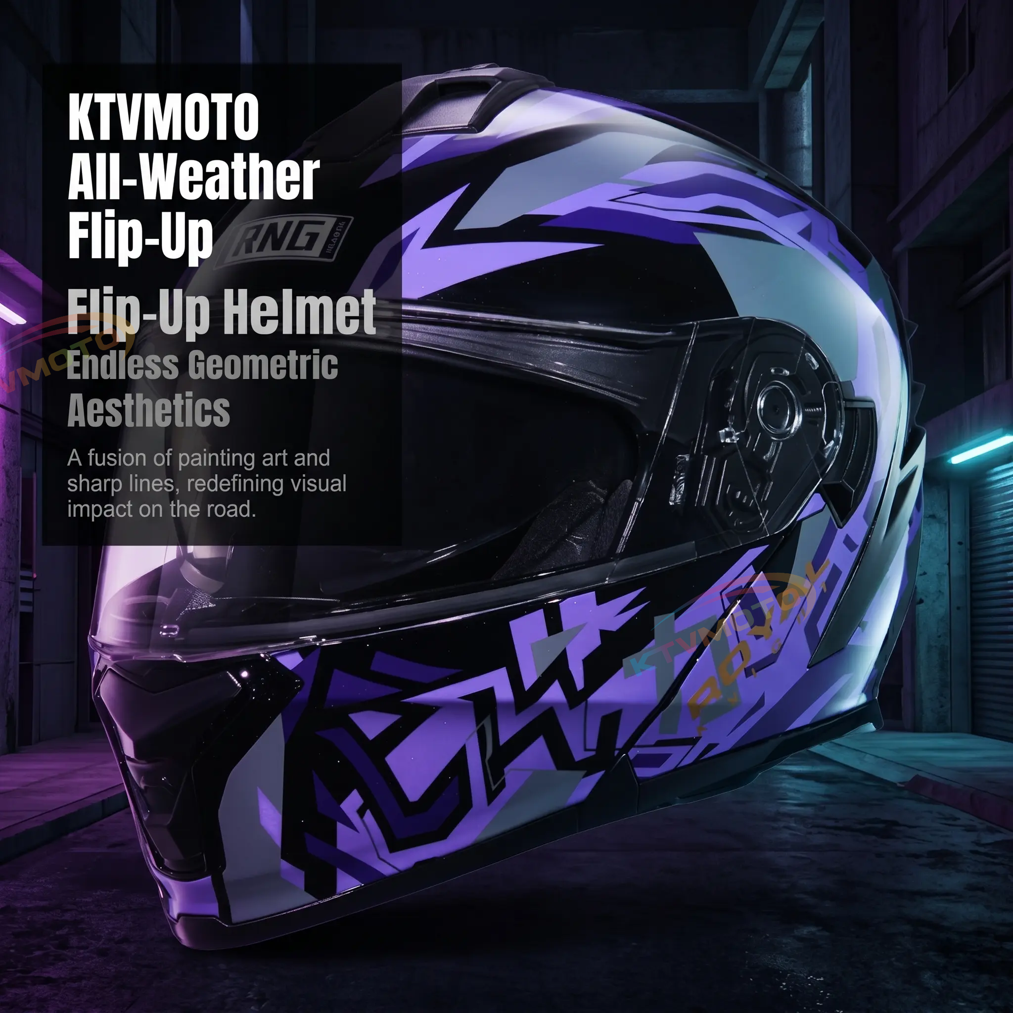 Full Face Dual Visor Motorcycle Helmet-I81